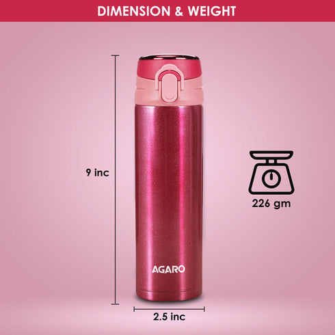 Galaxy Stainless Steel Vacuum Flask 500ML , Du