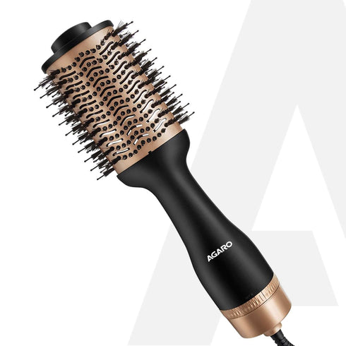 HV2179 Hot Air Brush for Hair, Blow Dryer Brush, Volumizer & Styler, 360° Airflow Vent, Oval Barrel for Hair Volume, Charcoal Bristles, Ceramic Coating Brushing Head, 1200W