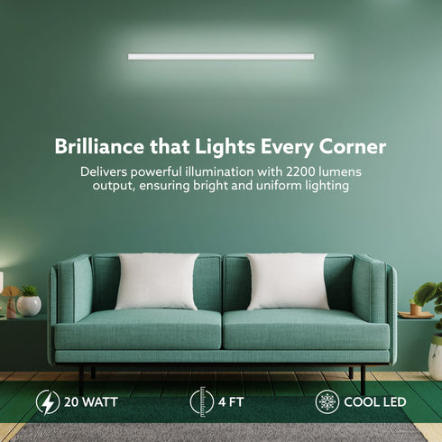 LED Tube Light 4 Feet 20-Watt (White)