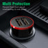 AGARO Dual Port Car Charger, 18W Quick Charging, 2.1A, Dual USB Port output, Fast Charge, Smart IC Protection, Compatible with all Type C Smartphones, Black & Red