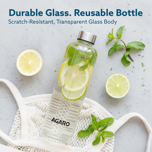 Elite Borosilicate Glass Bottles, Pack of 3