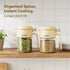 Elegant Spice Jar 400ml, Airtight Glass Masala Brown Container with Secure Lid & Spoon, Versatile Seasoning & Storage Bottle for Kitchen, Leak Proof, For Spices, Herbs, Sugar & More