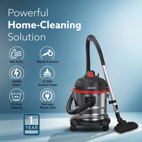 ACE Wet & Dry Vacuum Cleaner 1600W
