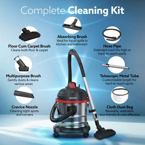 ACE Wet & Dry Vacuum Cleaner 1600W