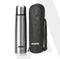 Delite Stainless Steel Flask with Bag, 500ml, Up to 24 Hrs Hot & Cold, ISI Certified, Triple Vacuum Insulated, Leak Proof, Flip Lid Closure, BPA & Rust Free, for Travel, Office & Outdoor Use