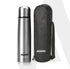Delite Stainless Steel Flask with Bag, 500ml, Up to 24 Hrs Hot & Cold, ISI Certified, Triple Vacuum Insulated, Leak Proof, Flip Lid Closure, BPA & Rust Free, for Travel, Office & Outdoor Use