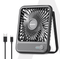 Primo Rechargeable Portable Desk Fan, Mini Fan with USB Type-C, 3 Speeds, Foldable Adjustable Stand, Long-Lasting Battery, Quiet Personal Cooling for Home, Office & Travel