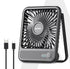 Primo Rechargeable Portable Desk Fan, Mini Fan with USB Type-C, 3 Speeds, Foldable Adjustable Stand, Long-Lasting Battery, Quiet Personal Cooling for Home, Office & Travel