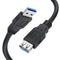 USB Extender, USB 3.0 Extension Cable Male to Female USB Cable High-Speed 5GBps Data Transfer Compatible with Webcam, Gamepad, Keyboard, Mouse, Hard Drive, Xbox, Laptop/PC/Mac/Printer, 1 Meter