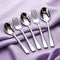 Elite 40-Piece Gold Stainless Steel Cutlery Set, Mirror Finish, Food Grade & Rust Resistant, Includes 8 Tea Spoons, 8 Dessert Spoons, 8 Dessert Forks, 8 Dinner Spoons & 8 Dinner Forks