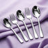 Elite 40-Piece Gold Stainless Steel Cutlery Set, Mirror Finish, Food Grade & Rust Resistant, Includes 8 Tea Spoons, 8 Dessert Spoons, 8 Dessert Forks, 8 Dinner Spoons & 8 Dinner Forks