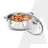 Regency 3.5 L Triply Stainless Steel Handi with Glass Lid, Tri-Ply Induction & Gas Compatible, Even Heat Distribution, Non-Toxic Steel Cookware, Biryani Pot for Rice, Curry & Daily Cooking
