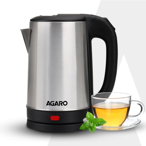 AGARO Sonnet Electric Kettle, 1.5L, 1500W, Stainless Steel Body