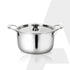 Regency 28 cm Triply Stainless Steel Casserole with Lid, 6.3L, Tri-Ply Induction & Gas Compatible, Even Heat Distribution, Non-Toxic Steel Cookware, Biryani Pot, Handi for Pulao, Curry & Cooking