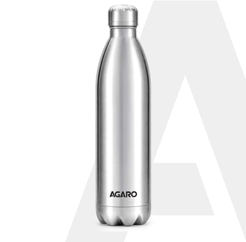 Royal Stainless Steel Flask, 1000ml, Up to 24 Hrs Hot & Cold, ISI Certified, Triple Wall Vacuum Insulated, Leak-Proof, BPA & Rust Free, 1 Year Warranty, for Travel, Office & Outdoor Use