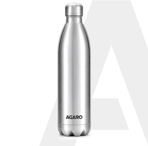 Royal Stainless Steel Flask, 500ml, Up to 24 Hrs Hot & Cold, ISI Certified, Triple Wall Vacuum Insulated, Leak-Proof, BPA & Rust Free, 1 Year Warranty, for Travel, Office & Outdoor Use