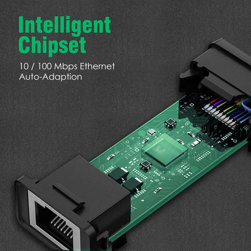 Ethernet Adapter USB 2.0 To 10/100MHZ Network RJ45 LAN Wired Adapter, Plug & Play, Compatible With Nintendo Switch Macbook Chrome Book Windows Mac OS Surface Linux For Laptop Black