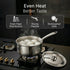 Regency 16 cm Triply Stainless Steel Saucepan with Lid, 1.5L capacity