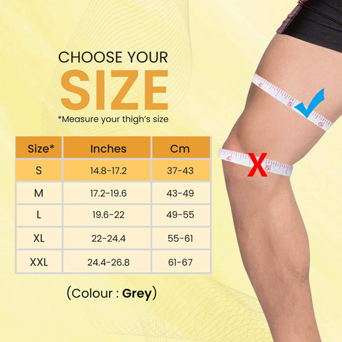 Tubular Stretchable Knee Cap, Breathable Fabric, Uniform Compression, Relieves Muscle Pain, Joint Pain, Injury Recovery, For Workout, Running, For Men And Women, Small, Grey, Pack of 2