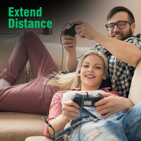 USB Extender, USB 3.0 Extension Cable Male to Female USB Cable High-Speed 5GBps Data Transfer Compatible with Webcam, Gamepad, Keyboard, Mouse, Hard Drive, Xbox, Laptop/PC/Mac/Printer, 1 Meter