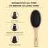 Wooden Oval Hair Brush