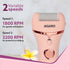 Callus Remover with 3 Interchangeable Head Rollers, Electronic Foot Scrubber For Callus & Dead Skin Removal, Pedicure Device, 2 Speed, Rechargeable Foot Care, Waterproof, CR1727, Pink