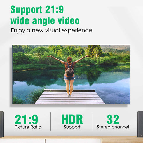 AGARO HDMI to HDMI Cable 2 Meters, HDMI 2.0, Premium High Speed, 18Gbps 4K@60Hz Support HDR, 3D, ARC, HDCP 2.2, Cotton Braided HDMI Cord for PS5/PS4/Xbox/Apple TV/Projector