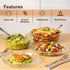 Elite Glass Casserole With Lid - 2000ml