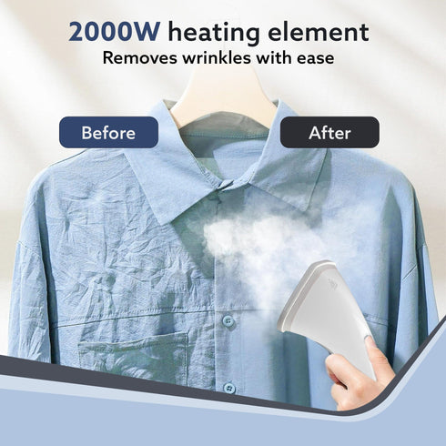 Grand Standing Garment Steamer 2000W, Professional Standing Steam Iron, De-wrinkle clothes, Height Adjustable, Iron Board, 1.8L Water Tank, Fast Steaming