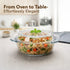 Elite Glass Casserole With Lid - 1500ml