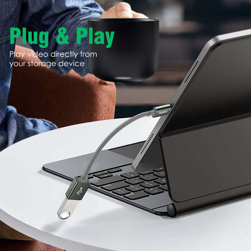 USB Type C to USB 3.0 OTG Cable, Adapter, Connector, Fast Charging, Data Transfer Speed Up to 10 GBPS, Compatible with Laptops, Tablets, Smartphone and Chargers