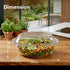 Elite Glass Casserole With Lid - 2000ml