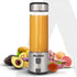 Galaxy Portable Blender, For Smoothie And Juices, Portable Hand Blender For Kitchen, USB Rechargeable Fruit Juicer Machine, 6 Sharp SS Blade, 450ml BPA Free Food Grade Jar