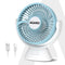 Delight Mini Desk Fan, Rechargeable & Portable