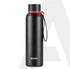 Elegant 700ml Stainless Steel Water Bottle, Up to 24 Hrs. Hot & Cold, ISI Certified, Triple Vacuum Insulated, Leak-Proof, Rust-Proof, BPA-Free, for Office, Travel, Gym, 1Y Warranty, Gun Black