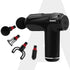 Primo Gun Massager, 4 Heads, 6 Speed, Rechargeable, Handheld, Deep Tissue Muscle Massager for Full Body Relief, Muscle Relaxation of Neck, Shoulder, Back, Foot for Men & Women, Black.