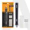 Electric Eraser ER2498, 2.3mm & 5mm Eraser, Automatic Correction & Highlighting, for Sketching, Drawing, Portrait Shading, 22 Refills, 2 Eraser Holders, (Batteries not Included), White