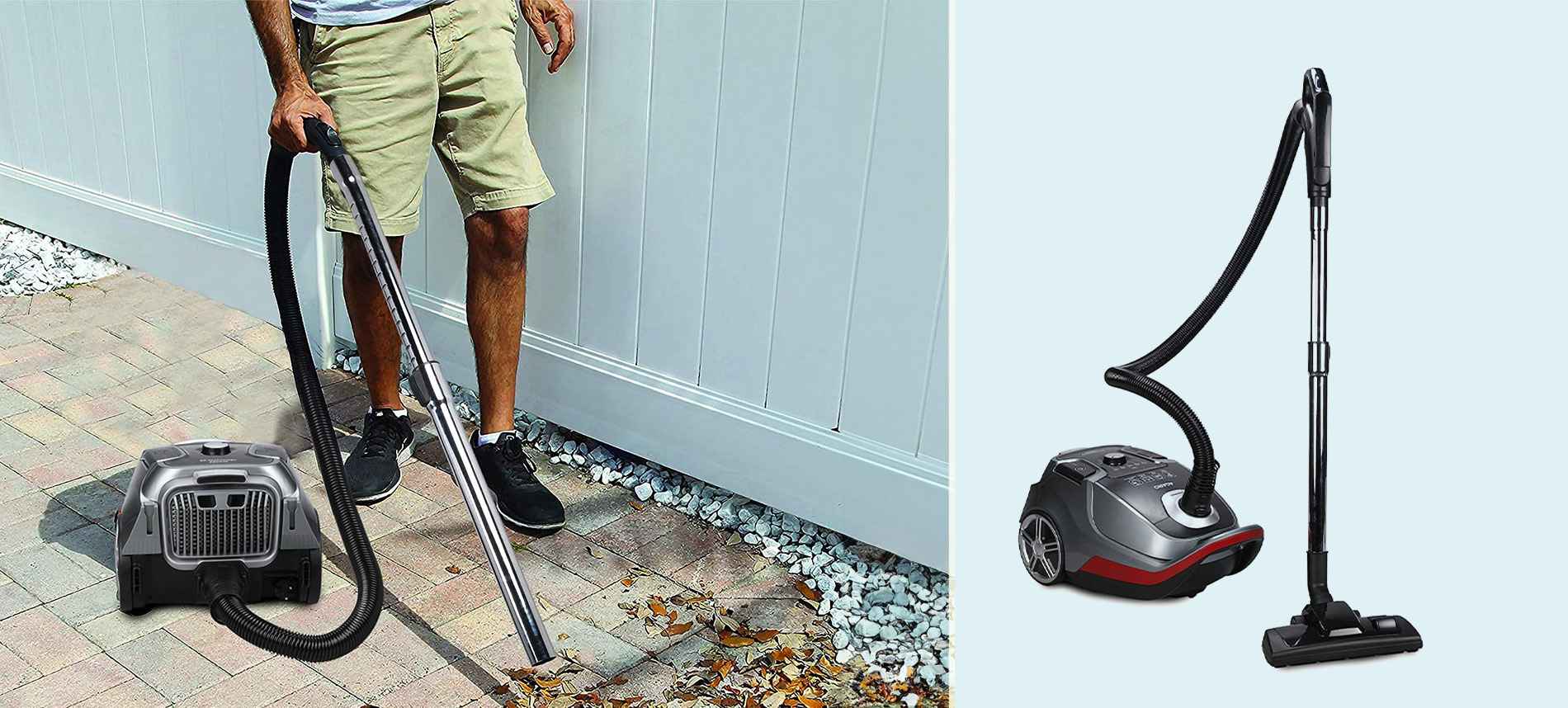 Vacuum outlet air blower