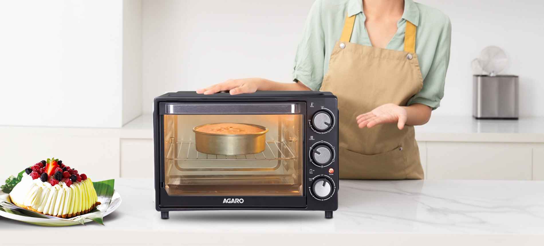 Mastering Cake Baking Temperature: OTG Settings For Baking – Agaro