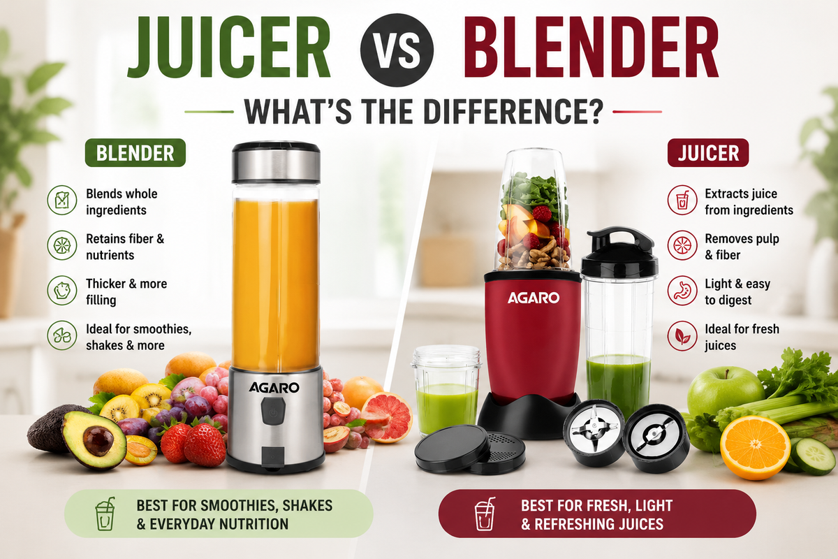 Juicer vs Blender: What’s the Difference?