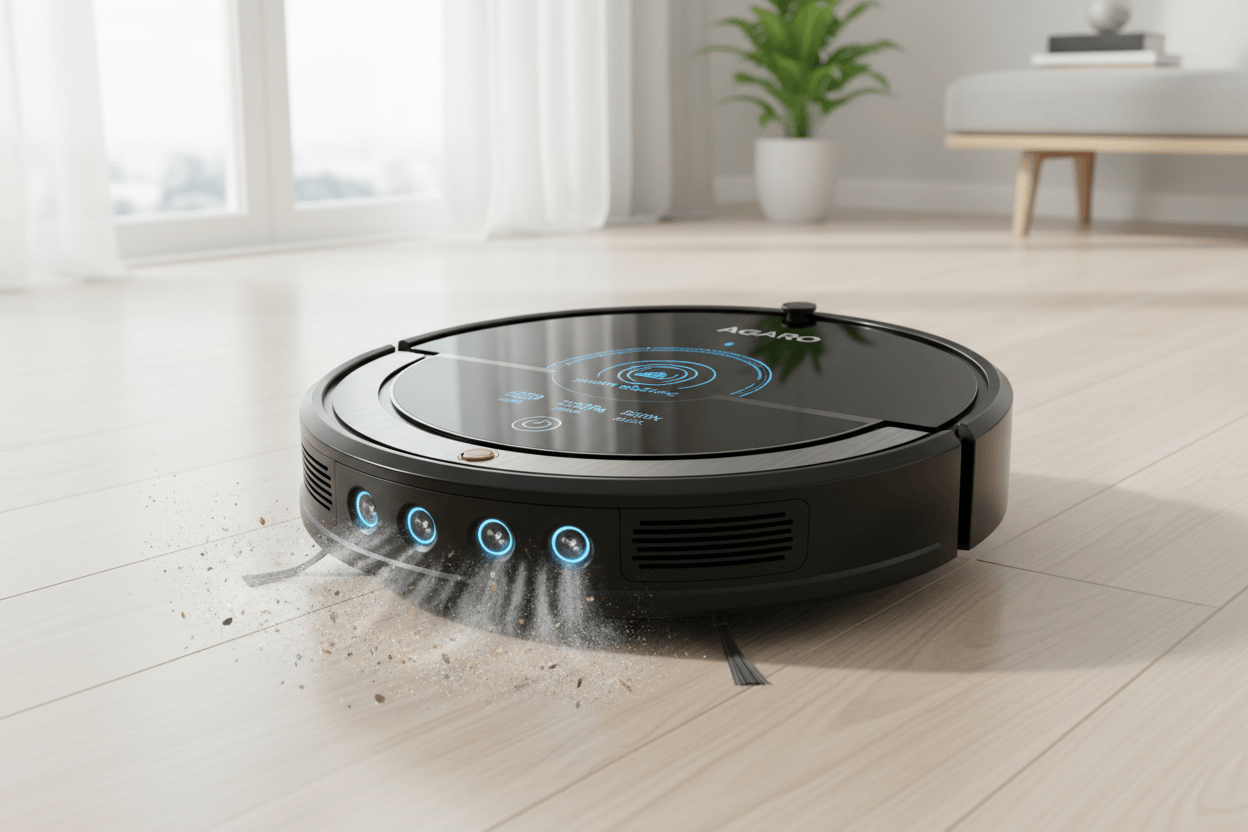AGARO Alpha Robot Vacuum Cleaner Dust Capacity &amp; Water Tank Guide