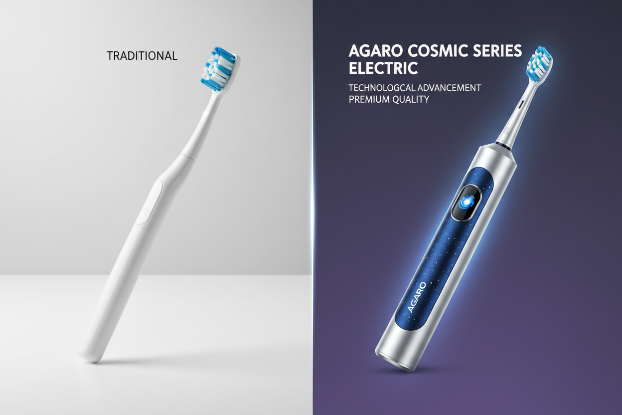 Electric Toothbrush vs Manual: Why AGARO’s Cosmic Series Might Be Worth It