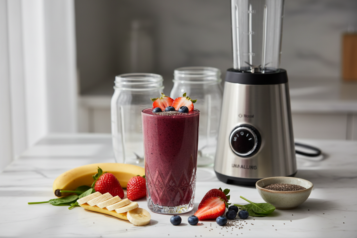 Smoothies Made Simple with Agaro 3-Jar Personal Blender