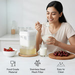 Greek Yogurt Maker & Curd Strainer | 1100ml BPA-Free Yogurt Strainer with Fine Mesh Filter | Whey Separator for Homemade Greek Yogurt, Curd, Cheese & Dairy