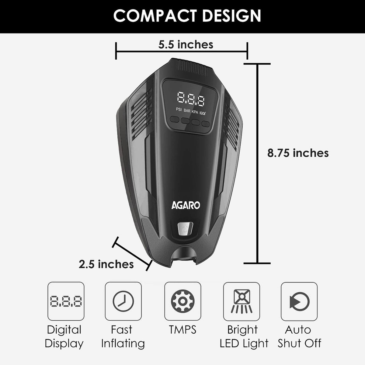 Agaro Primo Digital Tyre Inflator