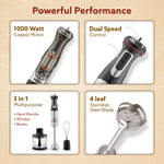 Grand 1000 Watts Hand Blender With Chopper