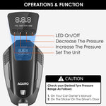 Bag with nozzles of Agaro Primo Digital Tyre Inflator