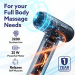 Imperial Gun Massager Deep Tissue Handheld Massager, Up to 99-Level Control, 4 Heads, Rechargable, Muscle Relaxation of Neck, Shoulder, Back, Foot for Men & Women, Post-Workout Recovery & Muscle Relief, Black