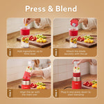 Primo Plus Personal Blender with 2 (500ml) Jars Red