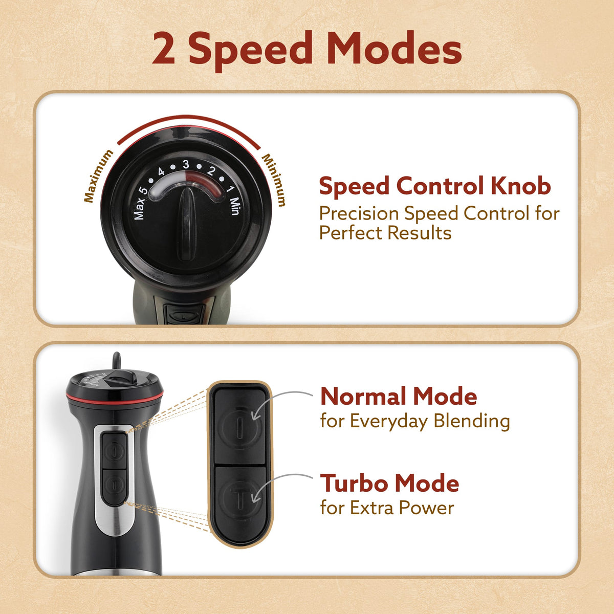 Grand 1000 Watts Hand Blender With Chopper